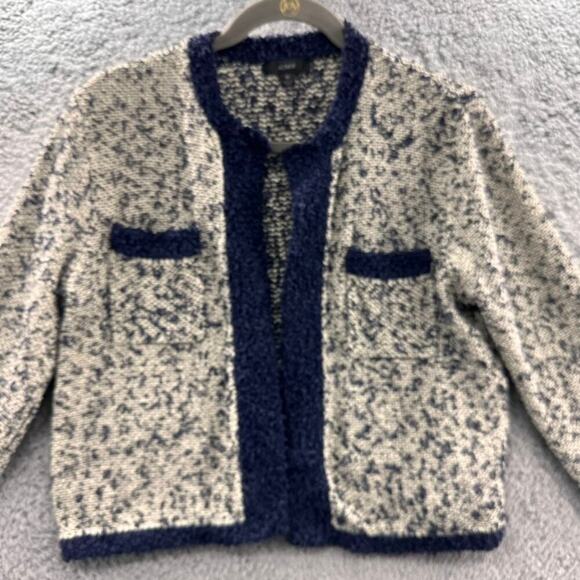 J. Crew Women's Medium Crop Long‎ Sleeve Jacket Open Front Office Work Business - Picture 4 of 10